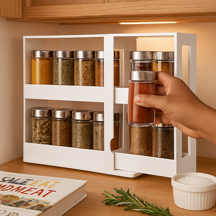 Swivel Cabinet Organizer Revolving Spice Rack