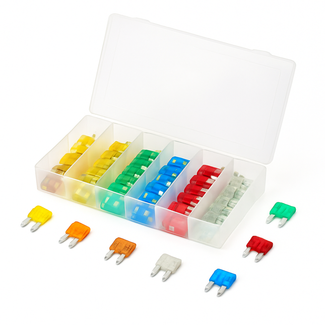 Blade Fuse Set for Cars, Trucks, SUVs - 120-Piece Kit