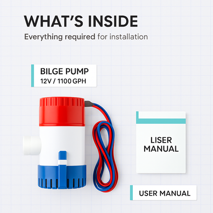 Bilge Pump for Boats Submersible Marine Pump