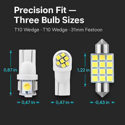 Festoon LED Interior Light Kit for Dome & Map