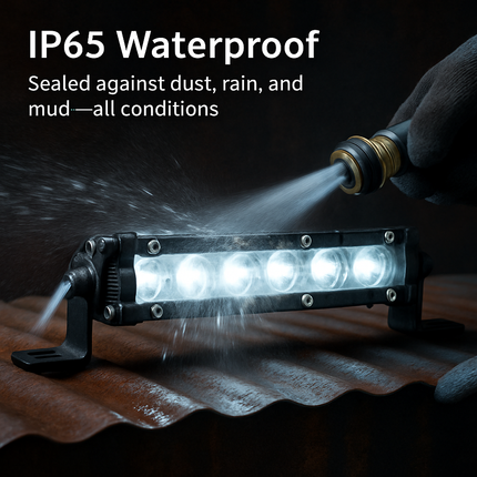 7 Inch LED Light Bar for Offroad Vehicles - Compact