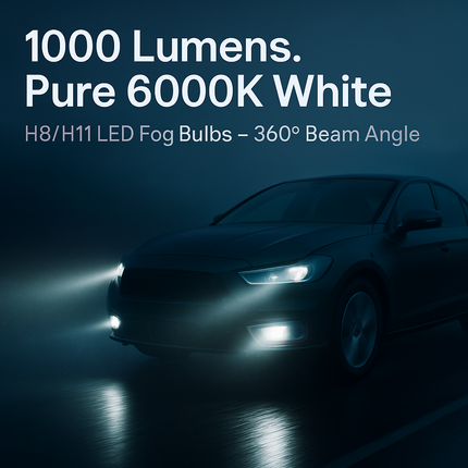 LED Fog Light Bulb for Cars Dual Pack High-Quality