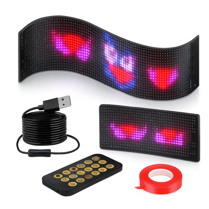 Matrix LED Car Sign with App Remote for Enhanced Visibility