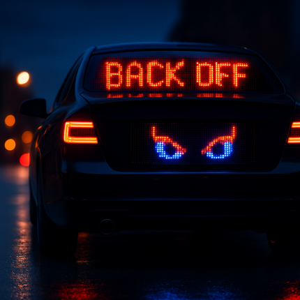 Matrix LED Car Sign with App Remote for Enhanced Visibility