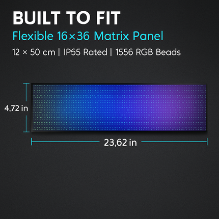 Matrix LED Car Sign with App Remote for Enhanced Visibility