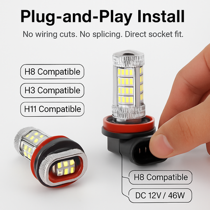 Fog Light Bulb for Vehicles - Wide 360° Coverage