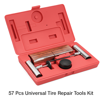 Tire Repair Kit for Tubeless Tires - Universal 57-Pc Set