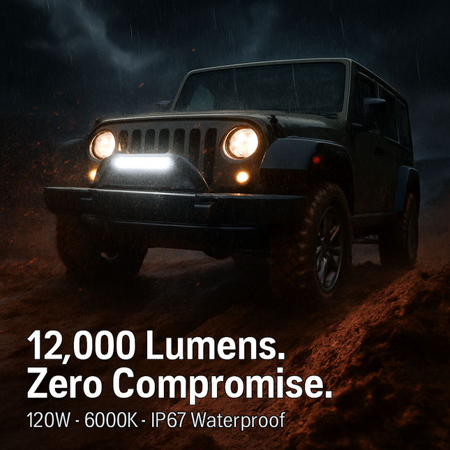 LED Work Light Bar for Offroad Vehicles - Durable Exterior