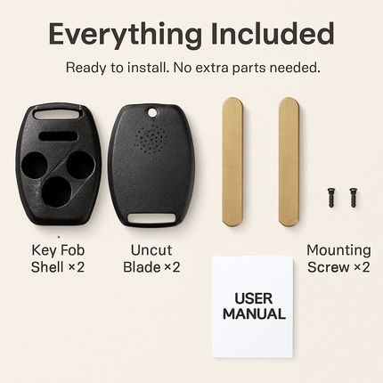 Keyless Remote Shell Case for Honda Accord 2008-2012
