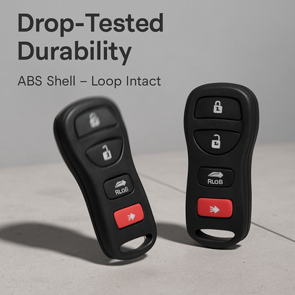 Keyless Car Key Remote Fob Case - Button Pad