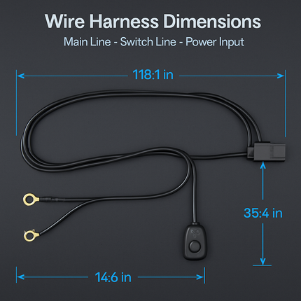 LED Light Bar Wiring Harness Kit for Fast, Safe 12V Install