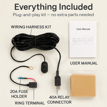 LED Light Bar Wiring Harness Kit for Fast, Safe 12V Install