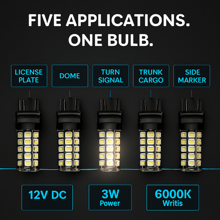 Car LED T25 Bulbs for Dome and License Plates
