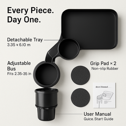 Car Cup Holder Tray Rotating Bottle Holder Mount