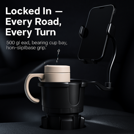 Car Cup Phone Holder with Adjustable Base