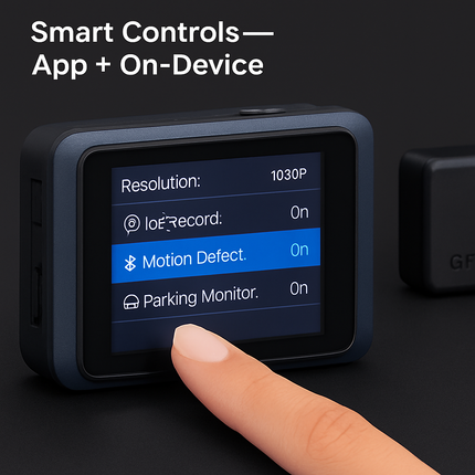 Dual Lens Dash Cam with WiFi GPS Night Vision