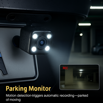 4 Channel Car Dash Cam with 128G MMC Card 1080P Front 720P Left Right 480P Rear G-Sensor Parking Monitor Loop Recording Night Vision 360° Surveillance