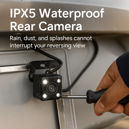 Car Dash Cam 3-Channel Front Inside Rear