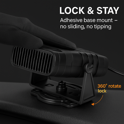 Portable Car Heater with Defroster and Windshield