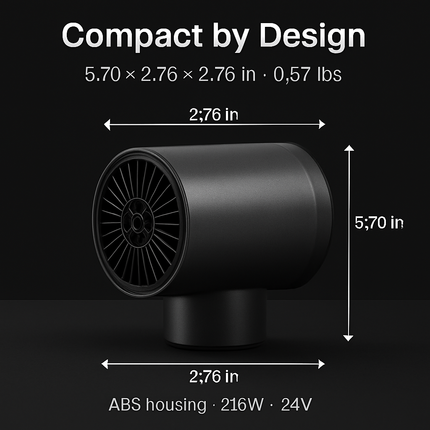 Portable Car Heater with 2-in-1 Heating and Cooling