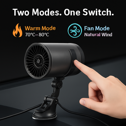 Portable Car Heater with 2-in-1 Heating and Cooling