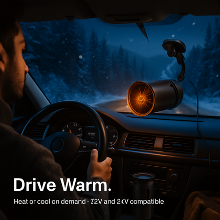 Portable Car Heater with 2-in-1 Heating and Cooling
