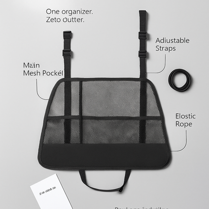 Car Net Pocket Handbag Holder Between Front Seats