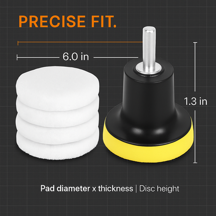 Buffing Polishing Pads Set for Car Polisher M14