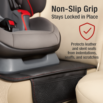 Car Seat Protector Cushion Mat, Thick Padding (2 Pack)