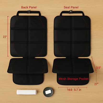 Car Seat Protector Cushion Mat, Thick Padding (2 Pack)