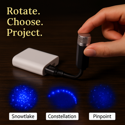 Star Projector Car Night Light for Ceiling Ambience