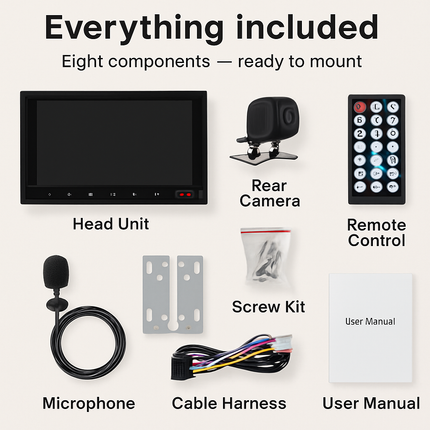 Universal Wireless Car MP5 Player with Rear View Camera