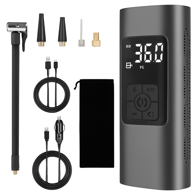 Cordless Car Tire Pump Inflator for Cars & Bikes