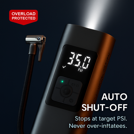 Cordless Car Tire Pump Inflator for Cars & Bikes