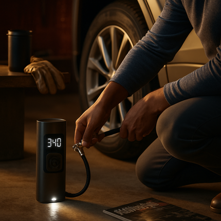 Cordless Car Tire Pump Inflator for Cars & Bikes
