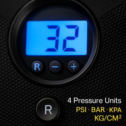Tire Inflator with LCD Display and Auto Shut-Off