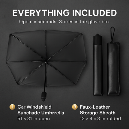 Foldable Car Sunshade Umbrella for Windshield Protection