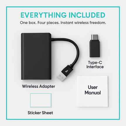 Wireless Car Adapter for In-car Infotainment System