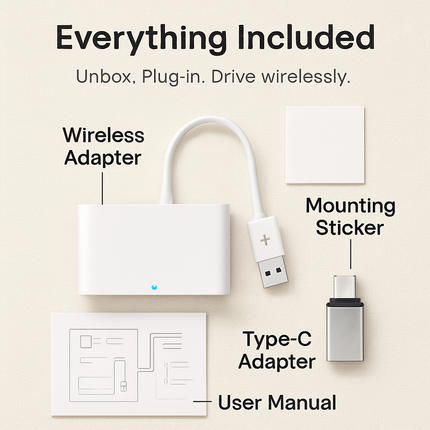 Wireless Car Adapter for In-car Infotainment System