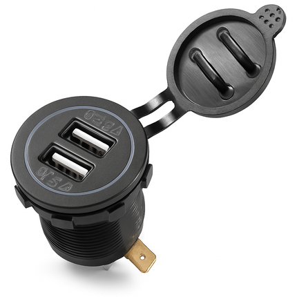 USB Car Charger with Dual Ports for Fast Charging