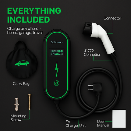 Portable Level 2 EV Charger for Home Use