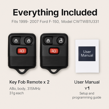 Keyless Entry Car Key Remote Fob Case Replacement