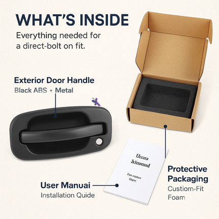 Front Left Exterior Door Handle for Silverado 1999-2007