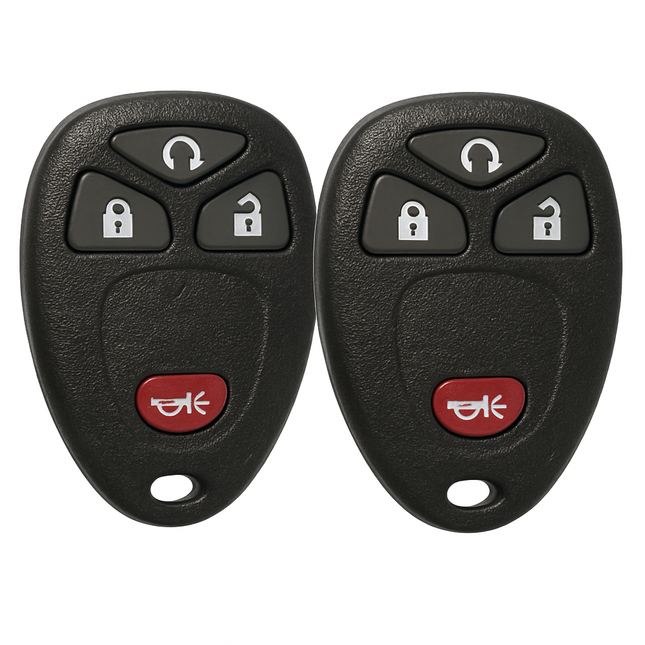 Keyless Car Key Fob Case Replacement Pad for 5-Button Remotes