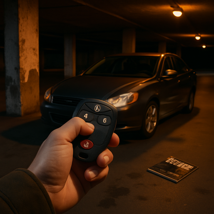 Keyless Car Key Fob Case Replacement Pad for 5-Button Remotes