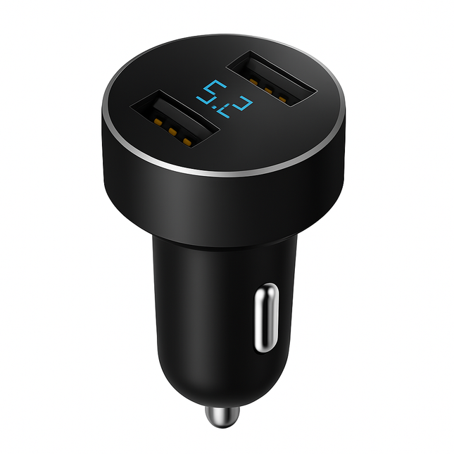 Dual USB Car Charger for Everyday Driving - Compact & Safe