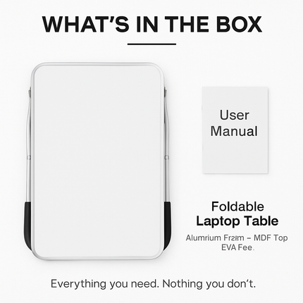 Foldable Laptop Table for Bed, Sofa and Desk