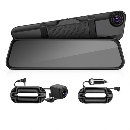Car Dash Cam 4K 12in Dual Lens with Night Vision