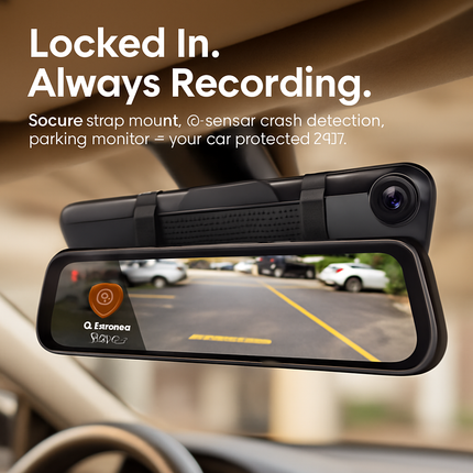 Car Dash Cam 4K 12in Dual Lens with Night Vision