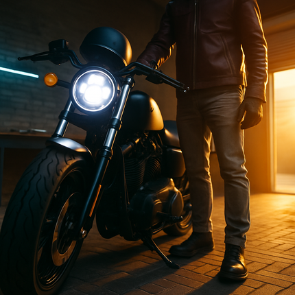 LED Headlight for 5.75in motorcycles with projector